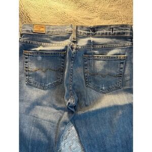 Red Engine Distressed Bootcut Jean - size 26